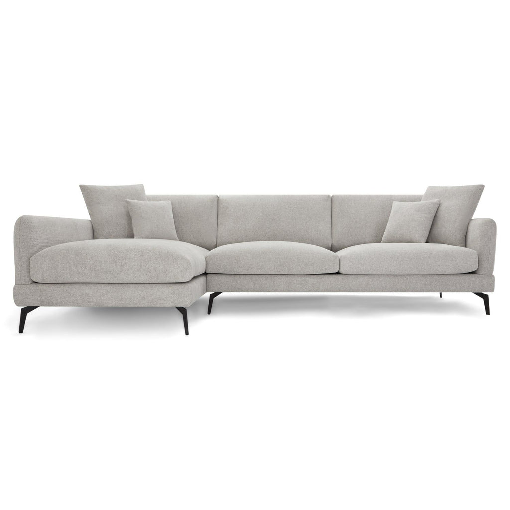 3-Sitzer Ecksofa Links Maggie Grau - FURNHOUSE