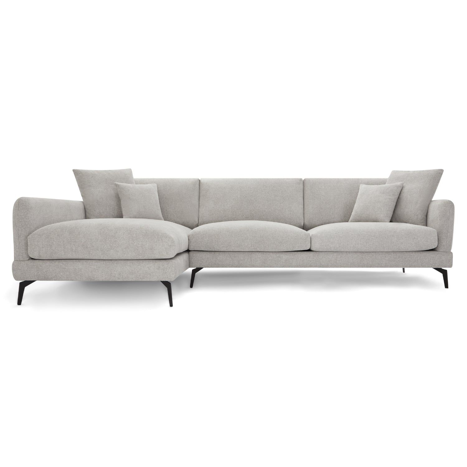 3-Sitzer Ecksofa Links Maggie Grau - FURNHOUSE