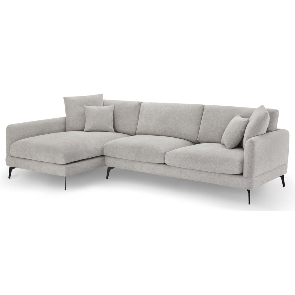 3-Sitzer Ecksofa Links Maggie Grau - FURNHOUSE