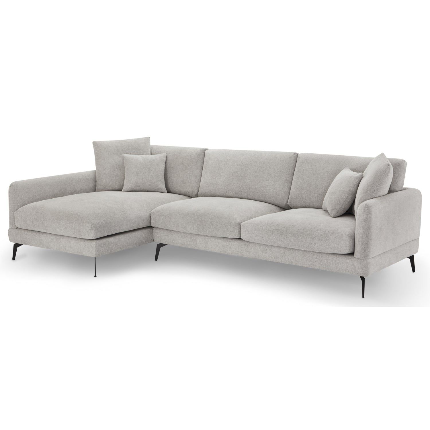 3-Sitzer Ecksofa Links Maggie Grau - FURNHOUSE