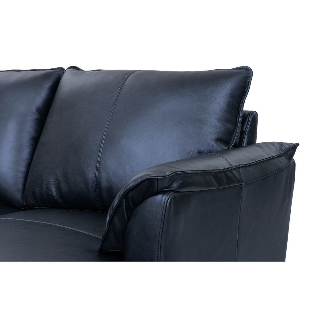 3-Sitzer Ecksofa Links Soul Schwarz - FURNHOUSE