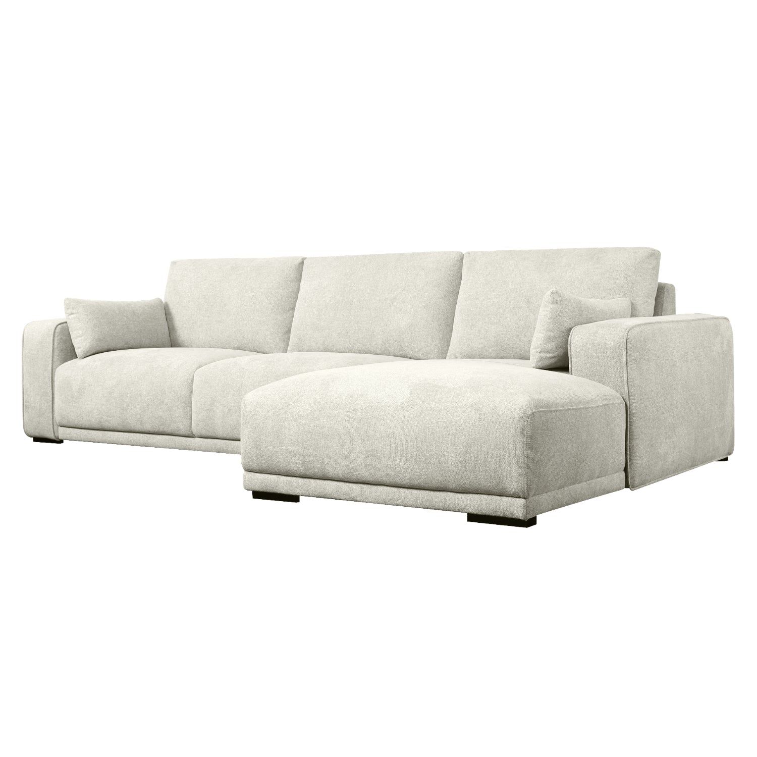 3-Sitzer Ecksofa Rechts California Beige - FURNHOUSE