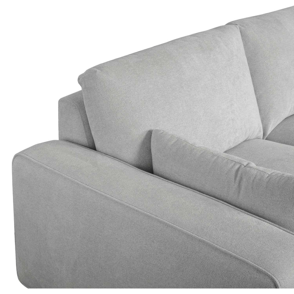 3-Sitzer Ecksofa Rechts California Grau - FURNHOUSE