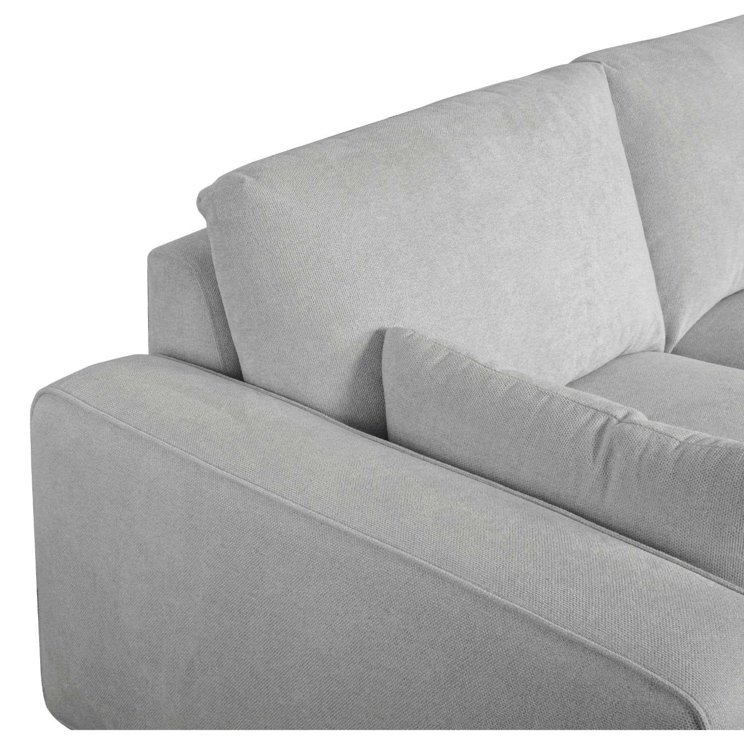 3-Sitzer Ecksofa Rechts California Grau - FURNHOUSE