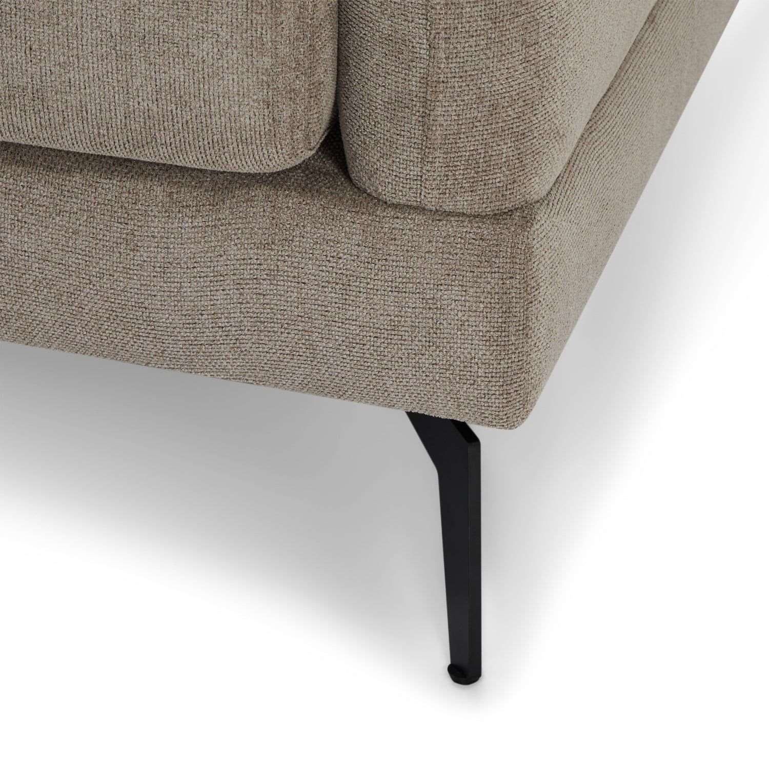 3-Sitzer Ecksofa Rechts Maggie Beige - FURNHOUSE