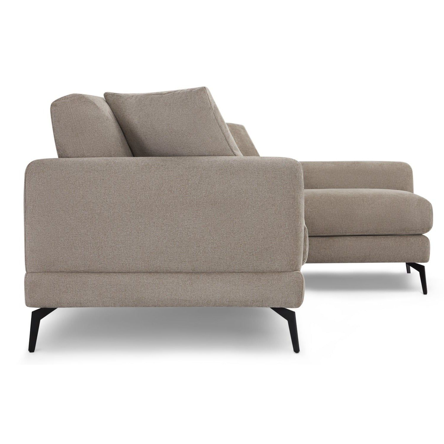 3-Sitzer Ecksofa Rechts Maggie Beige - FURNHOUSE