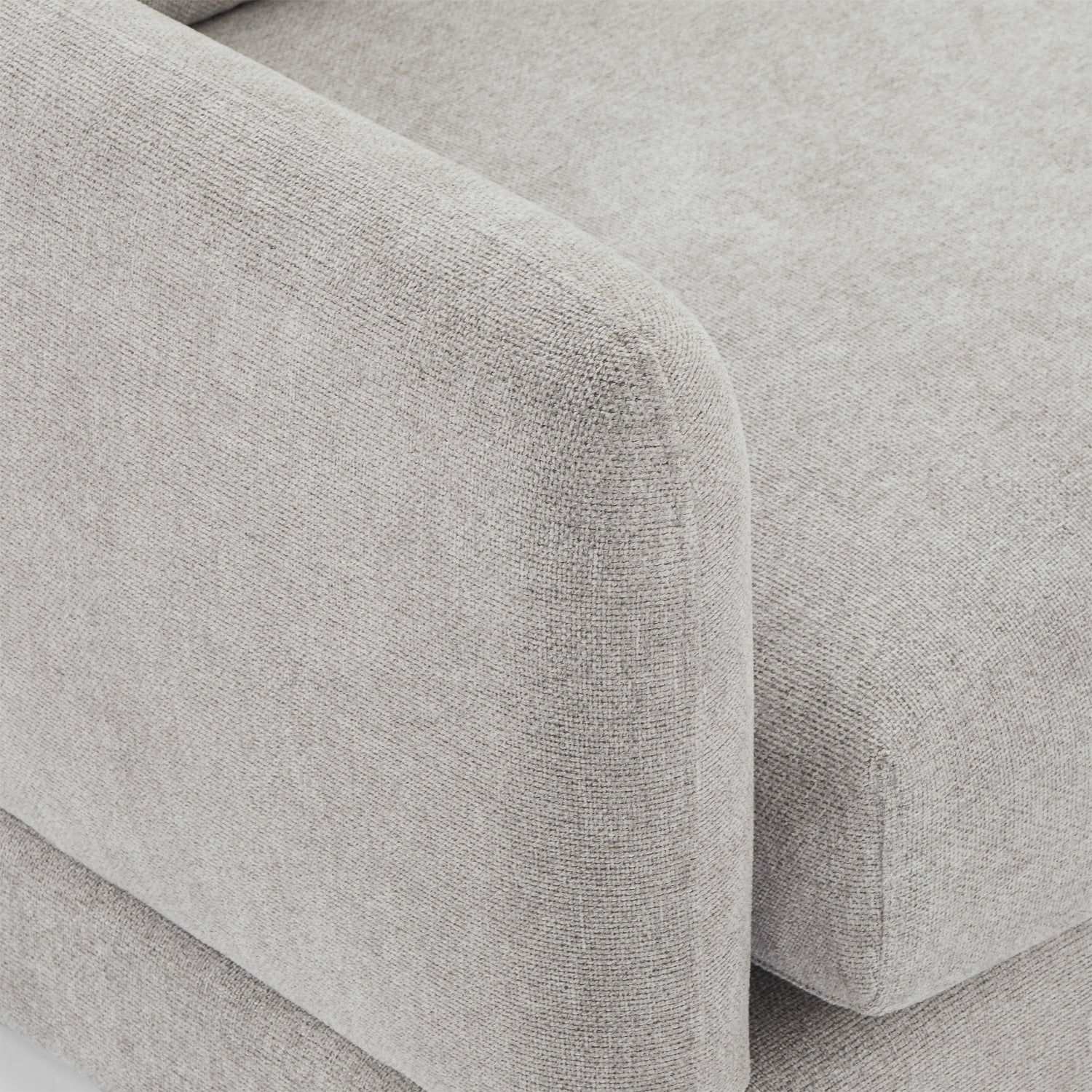3-Sitzer Ecksofa Rechts Maggie Grau - FURNHOUSE