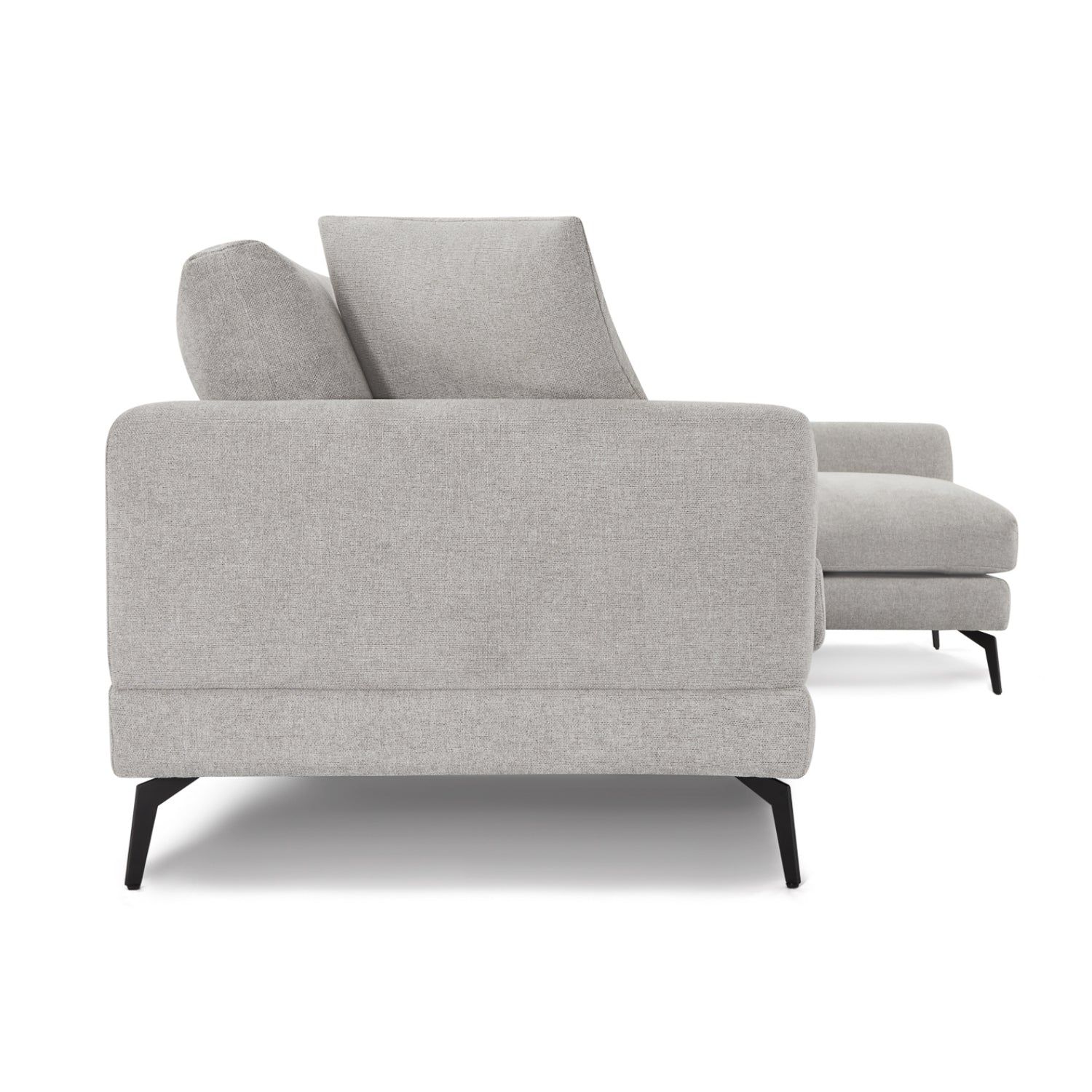 3-Sitzer Ecksofa Rechts Maggie Grau - FURNHOUSE