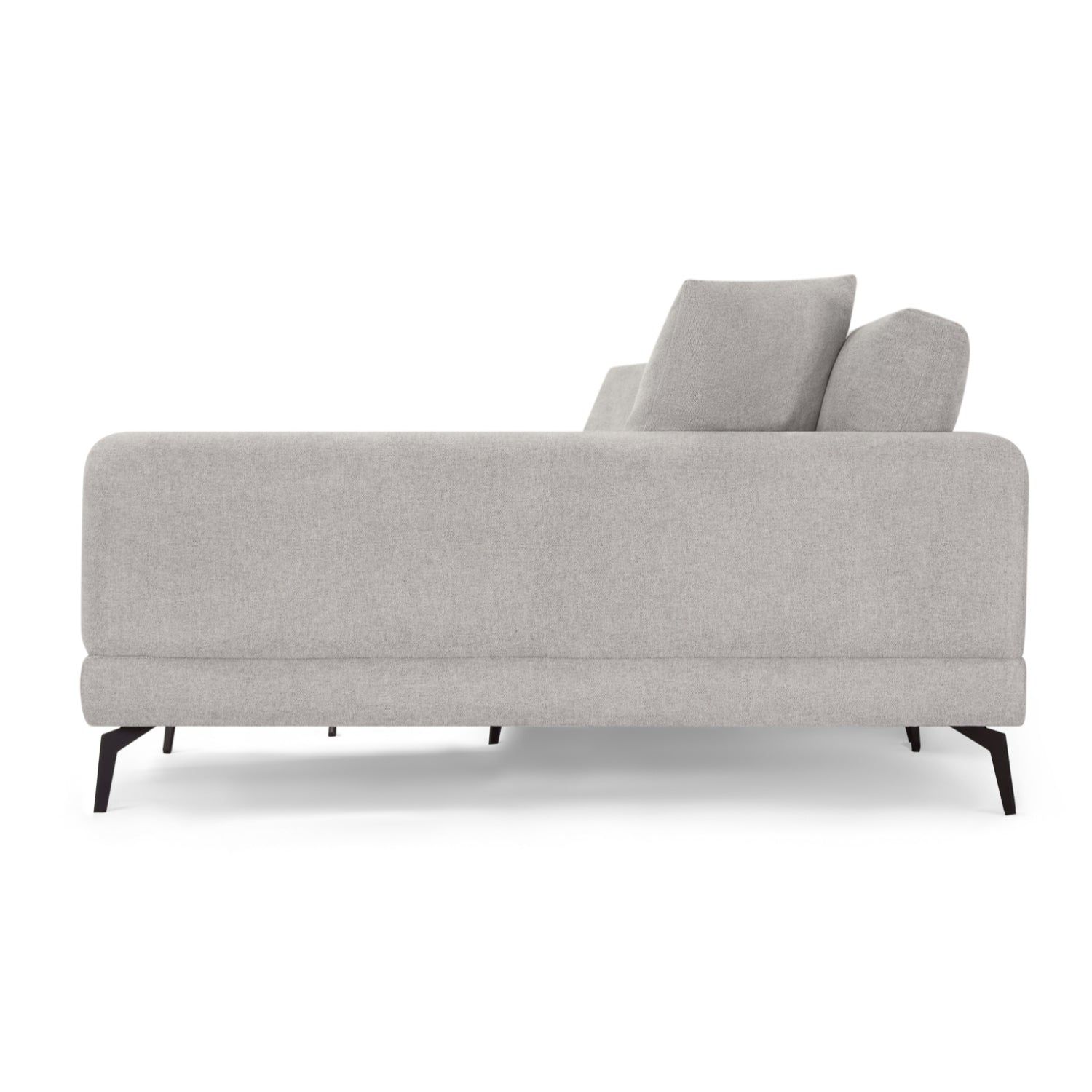 3-Sitzer Ecksofa Rechts Maggie Grau - FURNHOUSE