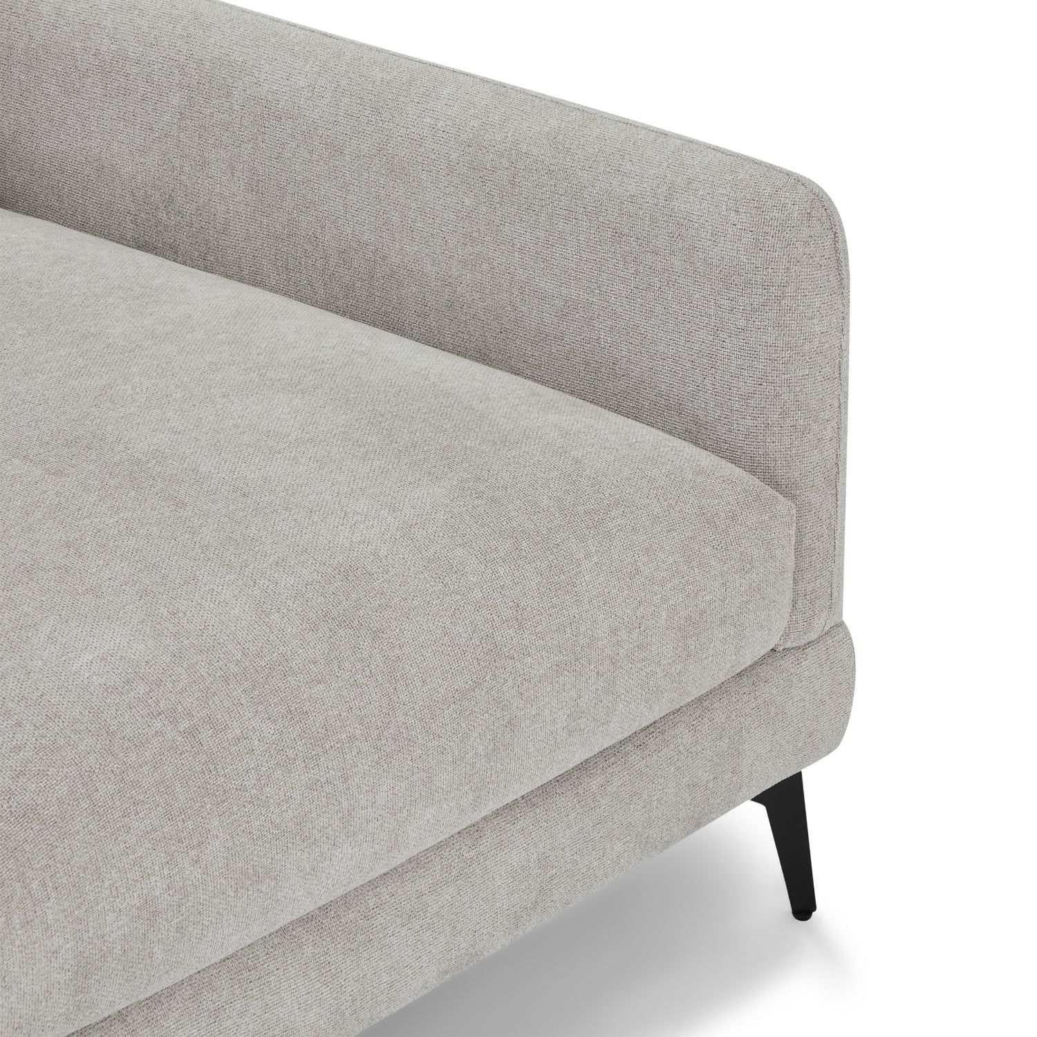 3-Sitzer Ecksofa Rechts Maggie Grau - FURNHOUSE