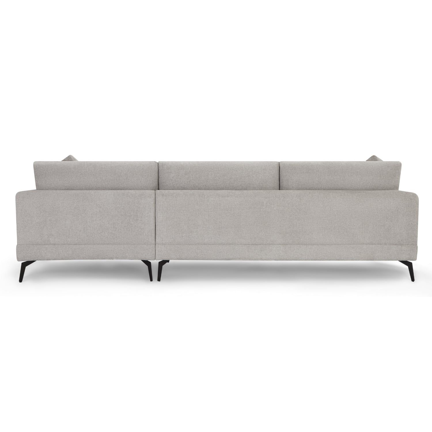 3-Sitzer Ecksofa Rechts Maggie Grau - FURNHOUSE
