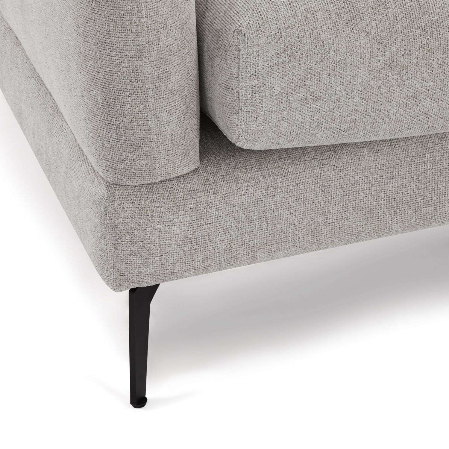 3-Sitzer Ecksofa Rechts Maggie Grau - FURNHOUSE