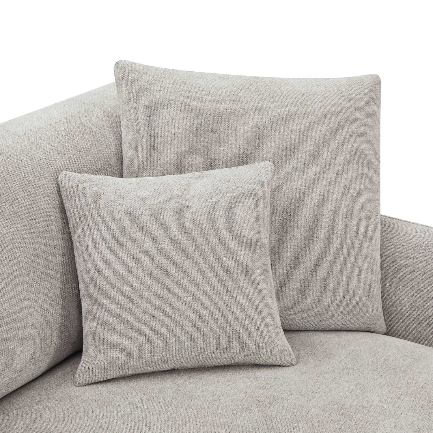 3-Sitzer Ecksofa Rechts Maggie Grau - FURNHOUSE