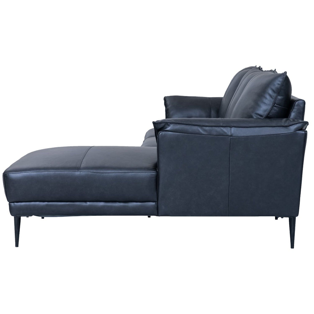 3-Sitzer Ecksofa Rechts Soul Schwarz - FURNHOUSE