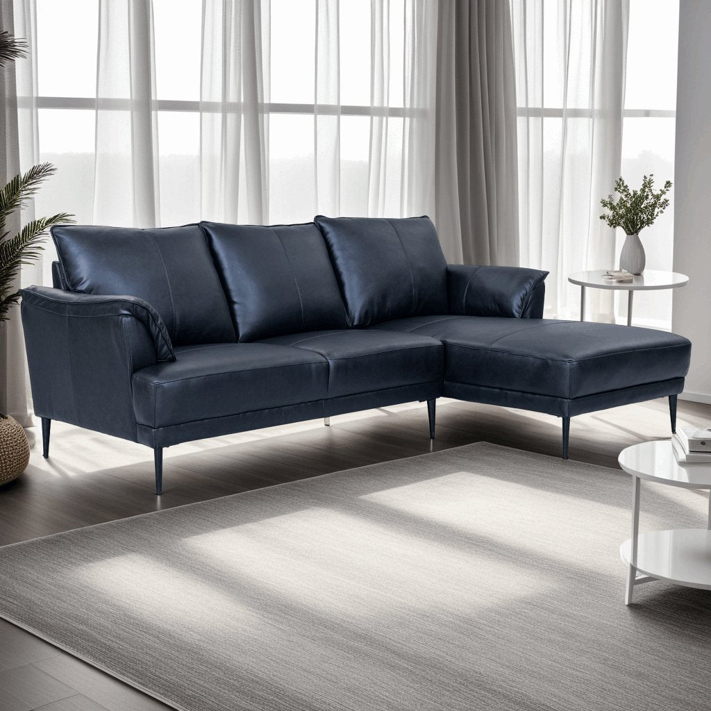 3-Sitzer Ecksofa Rechts Soul Schwarz - FURNHOUSE
