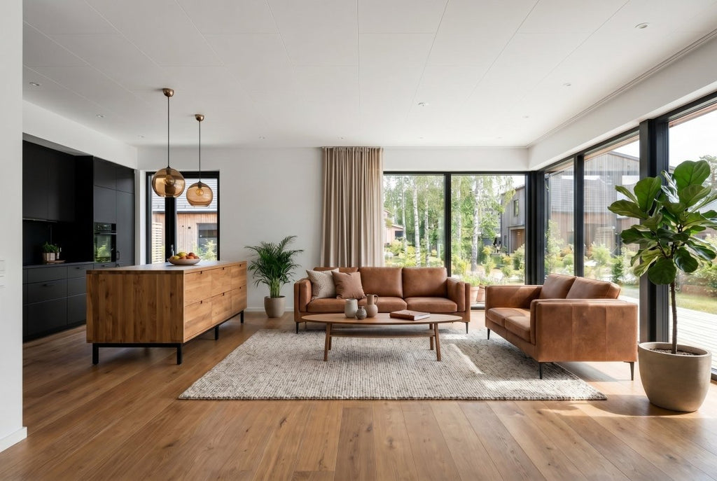 3 - Sitzer Ledersofa - Echtleder Cognac Braun - IBBE DESIGN - FURNHOUSE