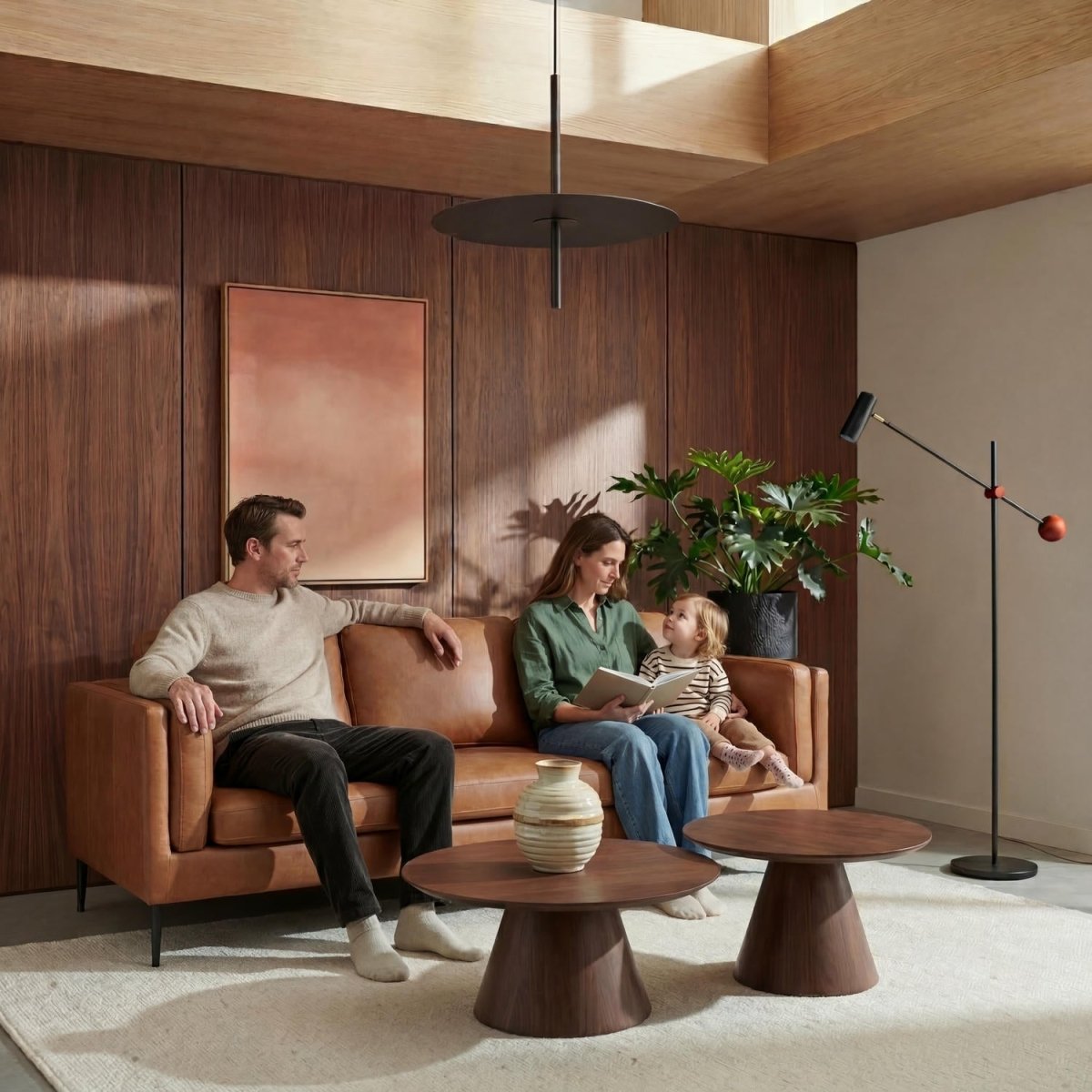 3-Sitzer Ledersofa - Echtleder Cognac Braun - FURNHOUSE