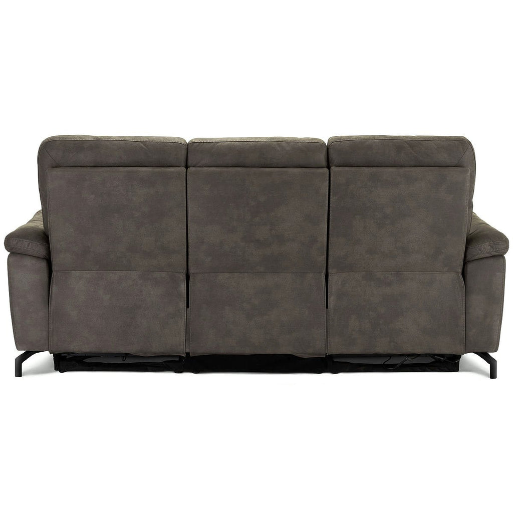Elektrisches 3-Sitzer Relaxsofa Selesta - Stoff Taupe mit USB - FURNHOUSE