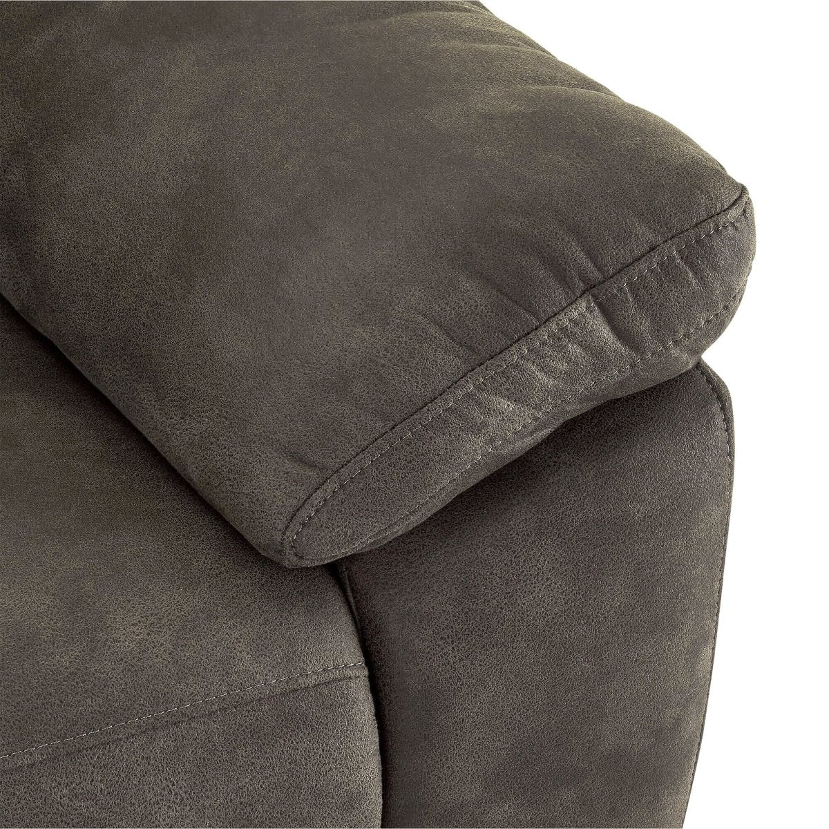Elektrisches 3-Sitzer Relaxsofa Selesta - Stoff Taupe mit USB - FURNHOUSE