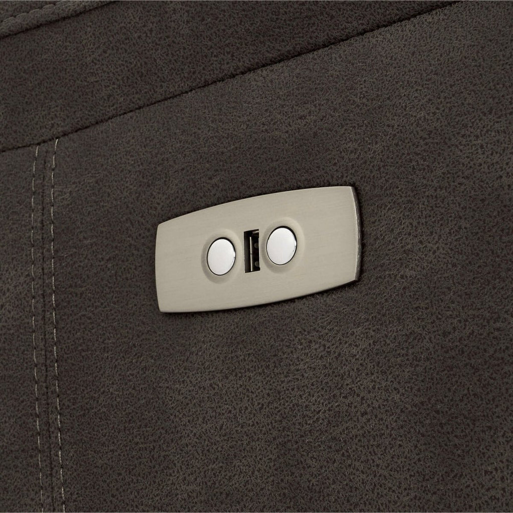 Elektrisches 3-Sitzer Relaxsofa Selesta - Stoff Taupe mit USB - FURNHOUSE