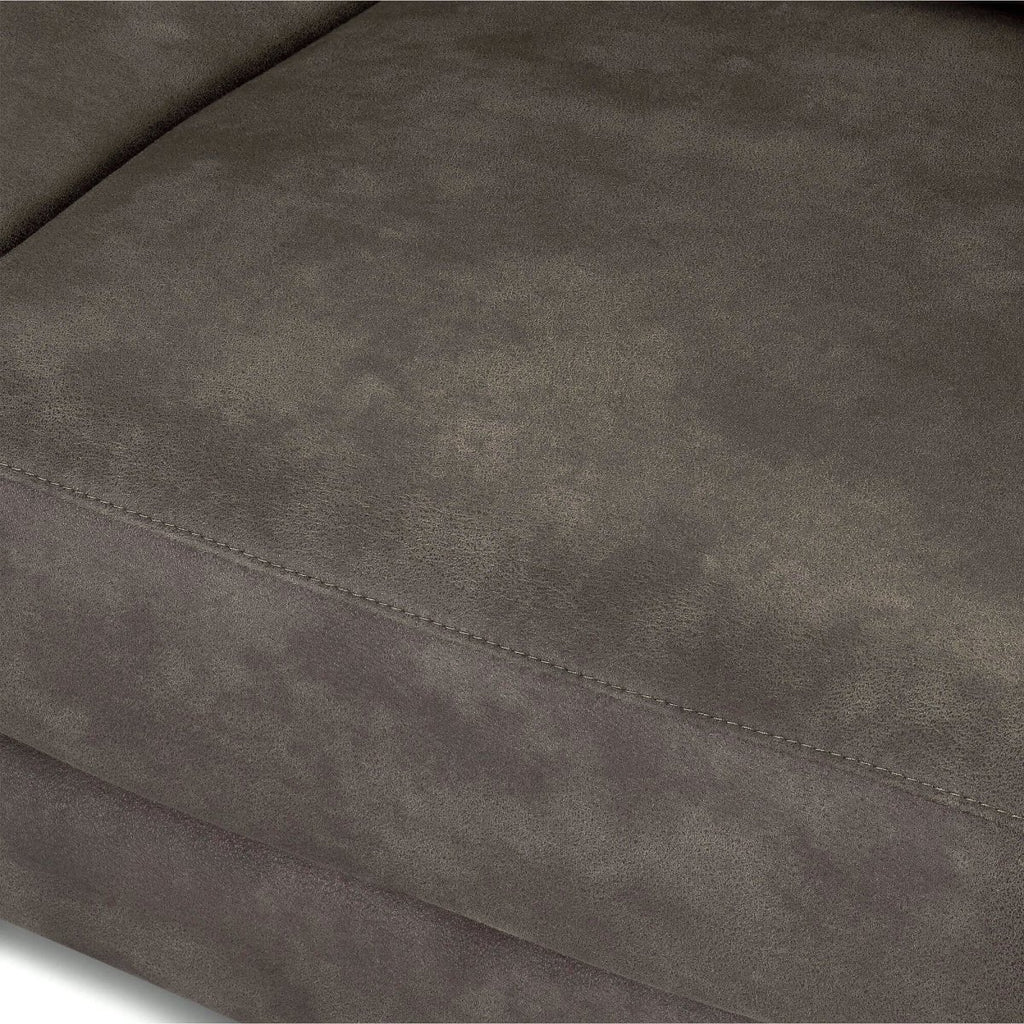 Elektrisches 3-Sitzer Relaxsofa Selesta - Stoff Taupe mit USB - FURNHOUSE