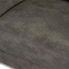 Nahaufnahme Stoff in Taupe, 3-Sitzer Relaxsofa Selesta