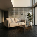 3-Sitzer Sofa - Stoffbezug Grau - FURNHOUSE