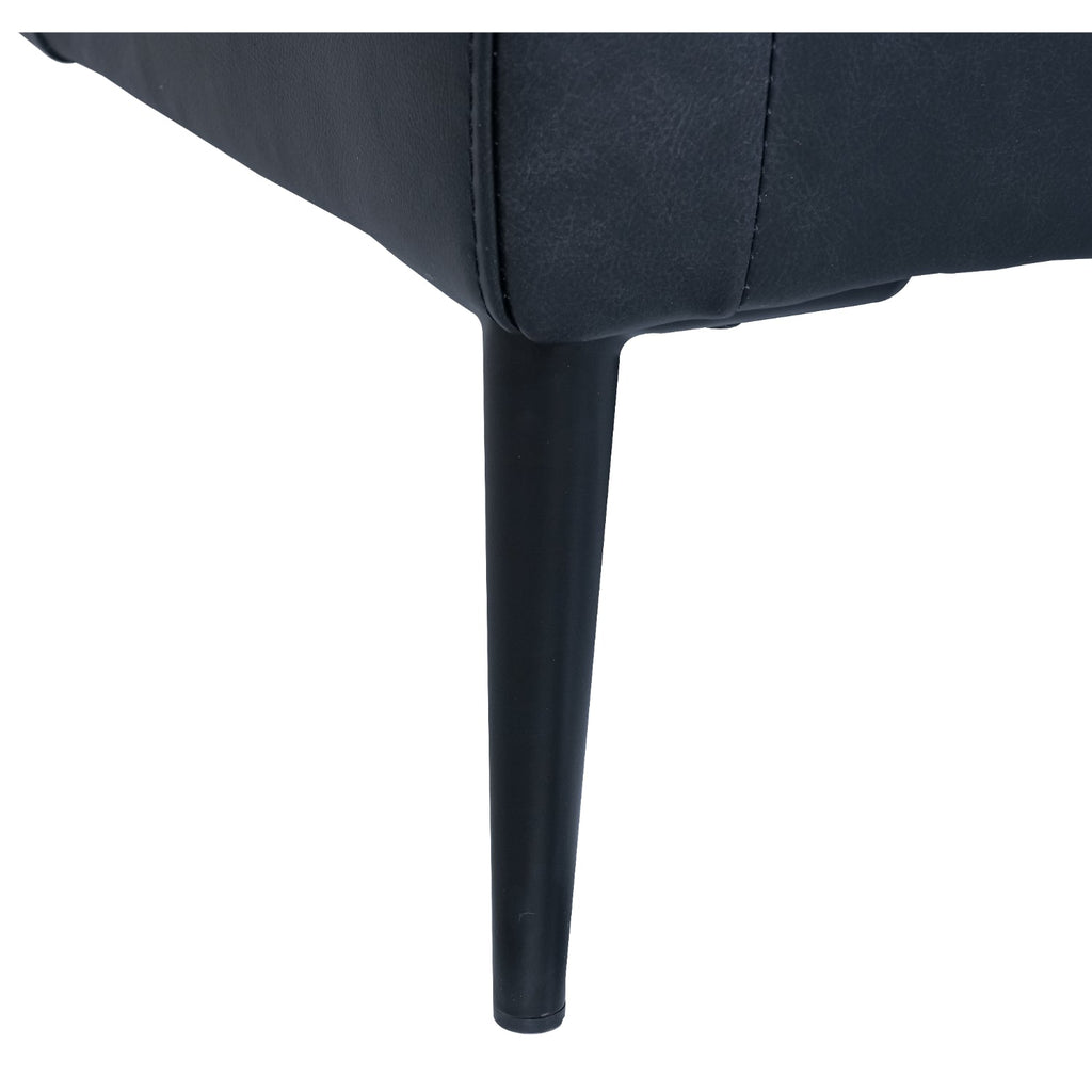 3-Sitzer Sofa Valencia Schwarz - FURNHOUSE