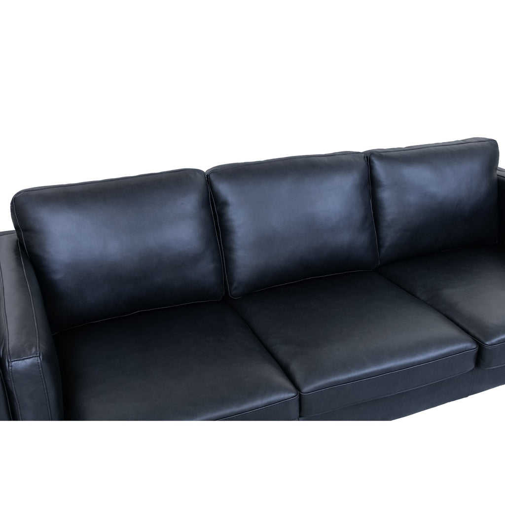 3-Sitzer Sofa Valencia Schwarz - FURNHOUSE