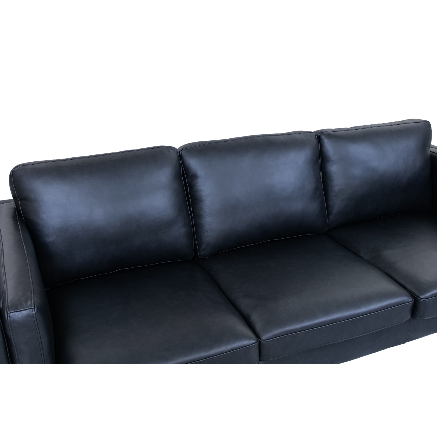 3-Sitzer Sofa Valencia Schwarz - FURNHOUSE