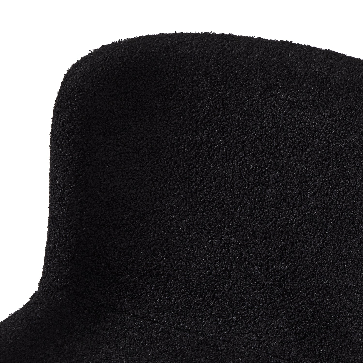 4er Set Esszimmerstühle Teddy - Schwarz