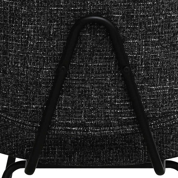 Sofia Esszimmerstühle 2er Set - Bouclé-Stoff Schwarz