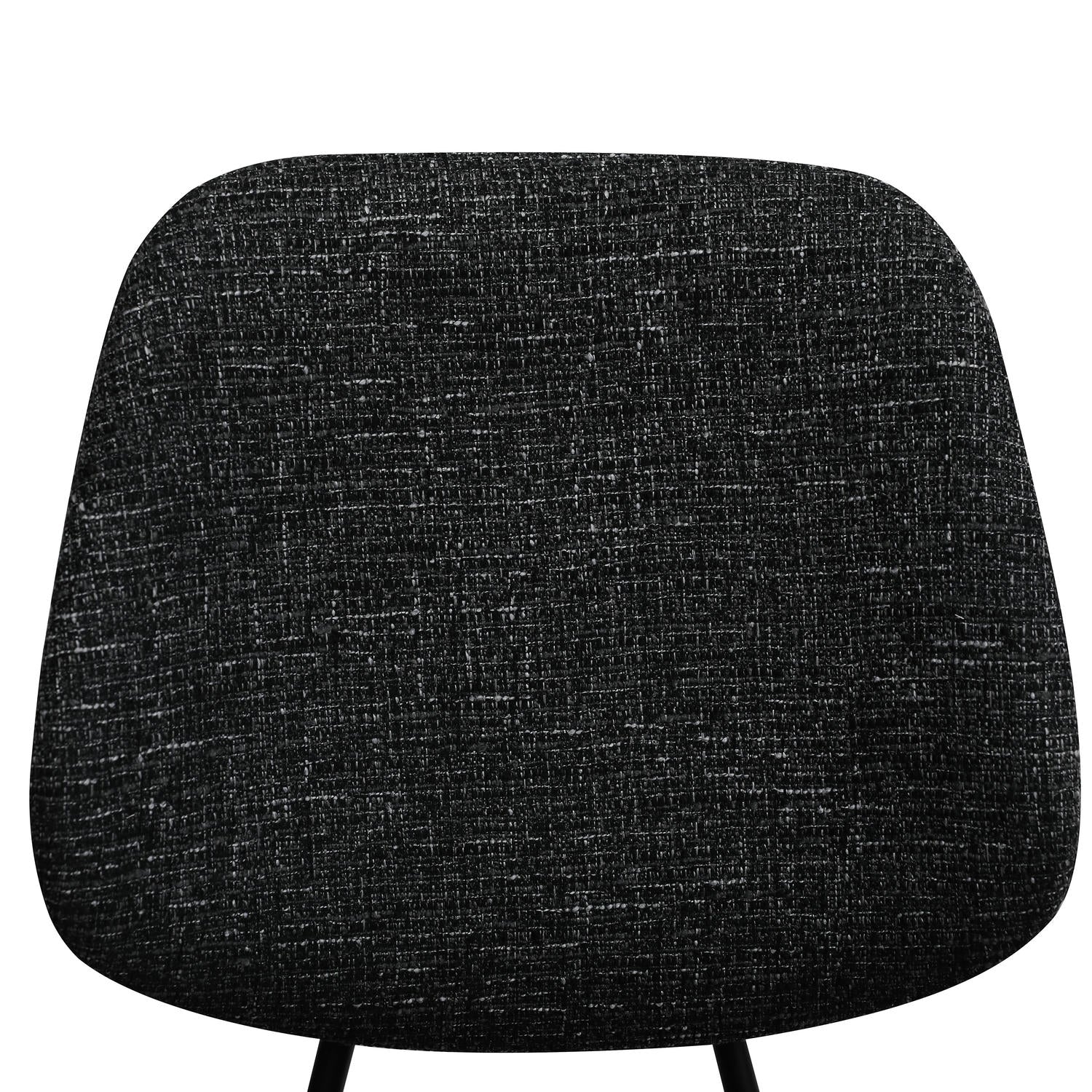 Sofia Esszimmerstühle 2er Set - Bouclé-Stoff Schwarz