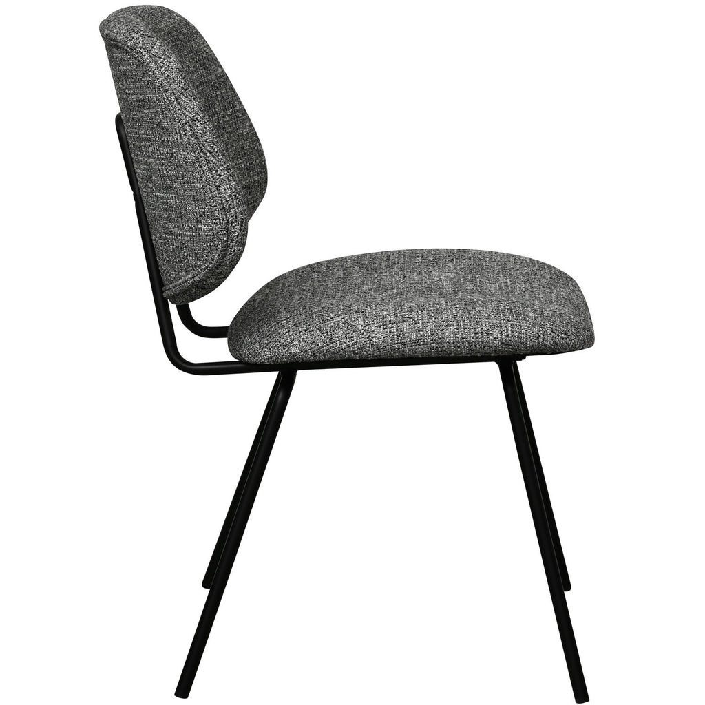 Sofia Esszimmerstühle 2er Set - Bouclé-Stoff Grau