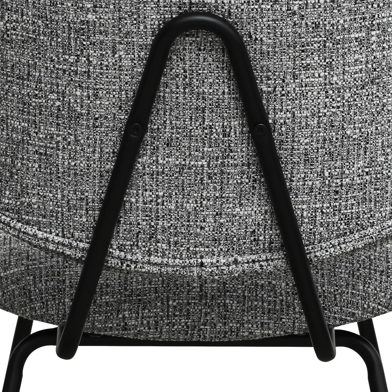 Sofia Esszimmerstühle 2er Set - Bouclé-Stoff Grau