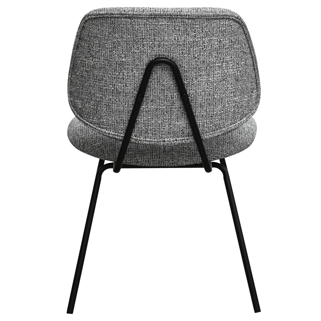 Sofia Esszimmerstühle 2er Set - Bouclé-Stoff Grau