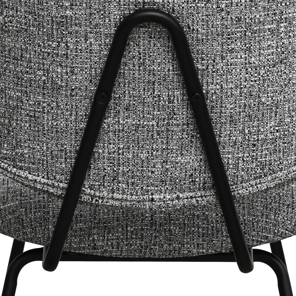 Sofia Esszimmerstühle mit Armlehne 2er Set - Bouclé-Stoff Grau