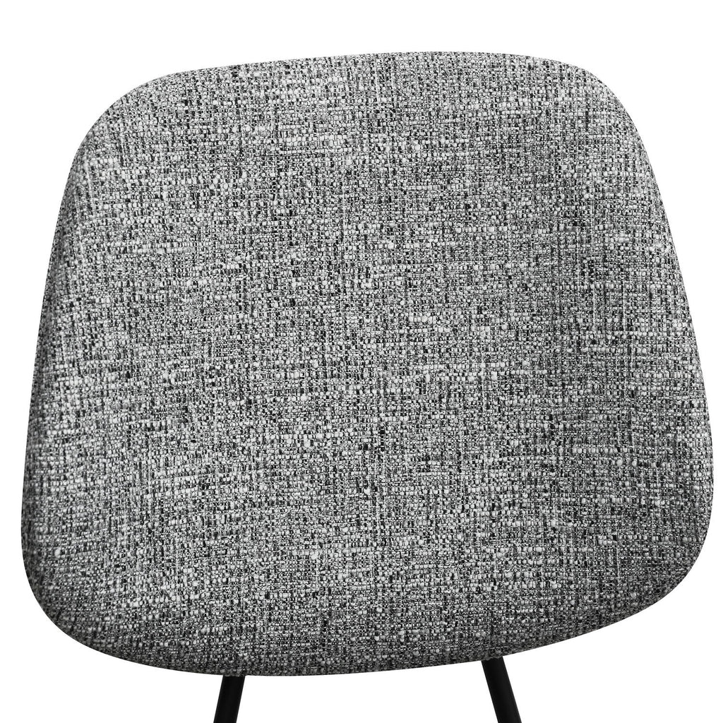 Sofia Esszimmerstühle 2er Set - Bouclé-Stoff Grau