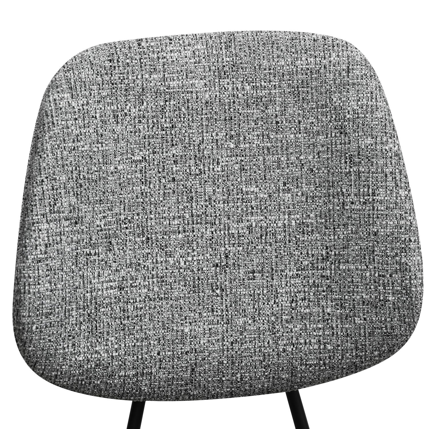 Sofia Esszimmerstühle 2er Set - Bouclé-Stoff Grau