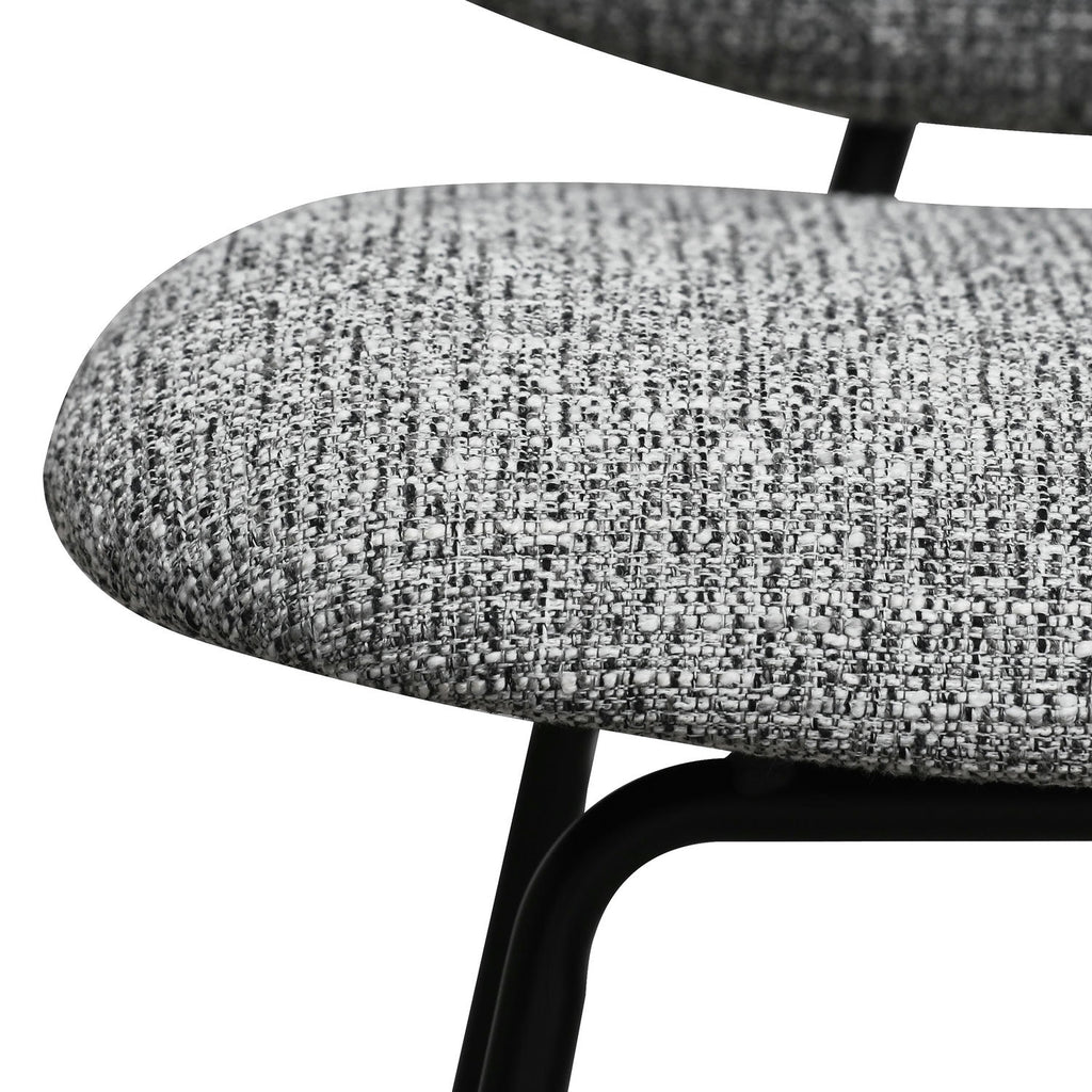Sofia Esszimmerstühle 2er Set - Bouclé-Stoff Grau