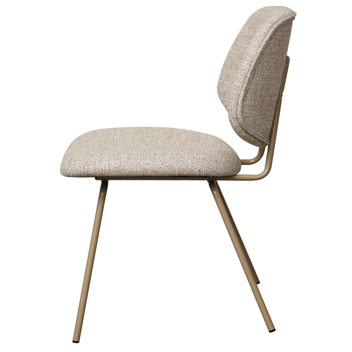 Sofia Esszimmerstühle 2er Set - Bouclé-Stoff Beige