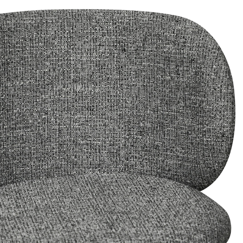 Nanna Esszimmerstühle 2er Set - Bouclé-Stoff Grau