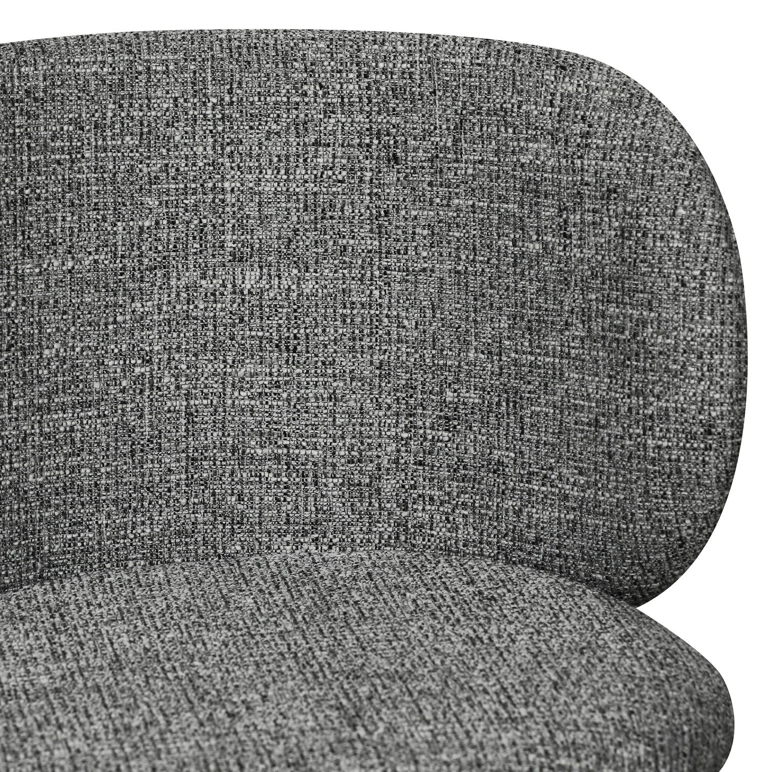 Nanna Esszimmerstühle 2er Set - Bouclé-Stoff Grau