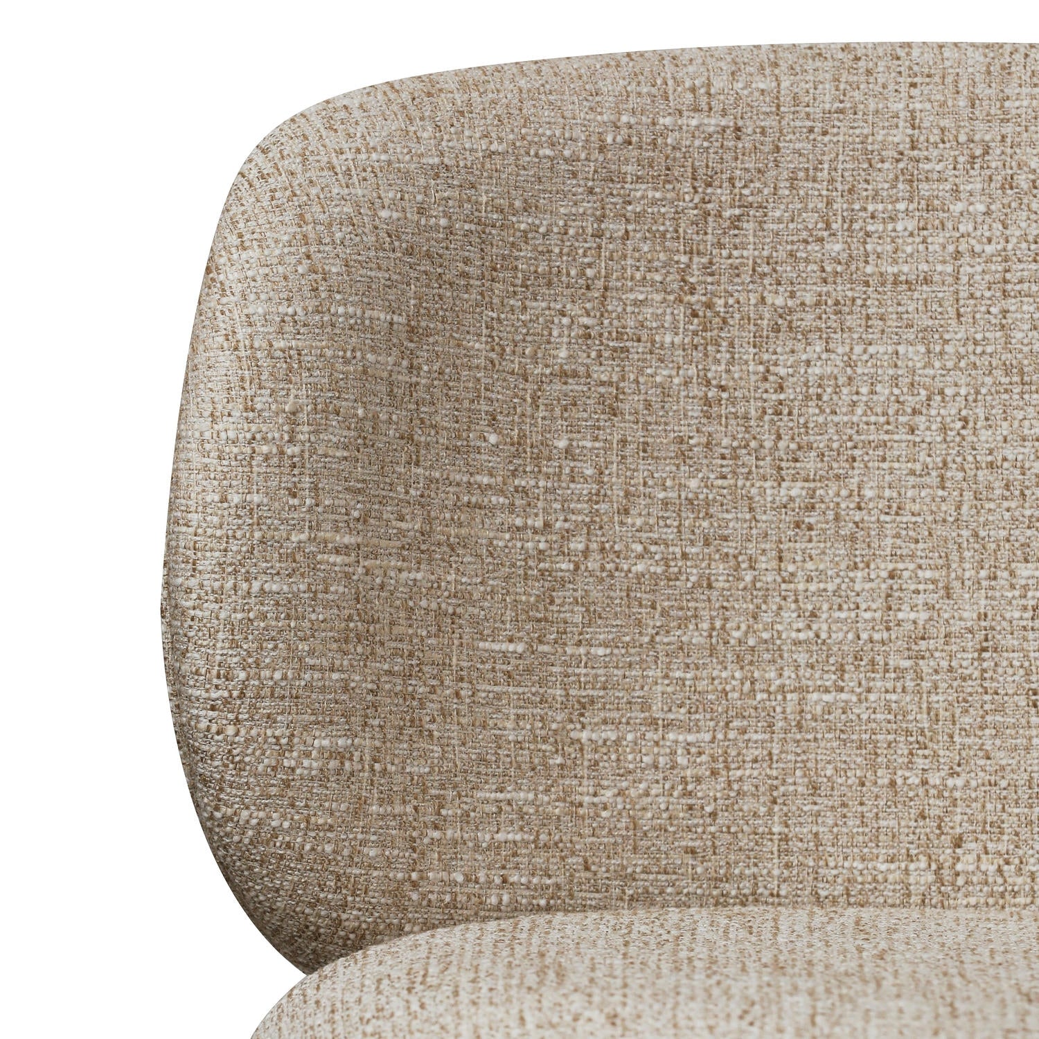 Nanna Esszimmerstühle 2er Set - Bouclé-Stoff Beige