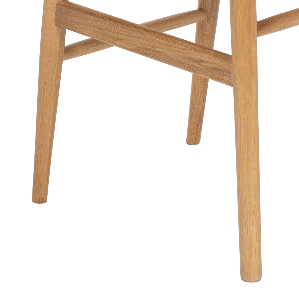 Essgruppe mit 6 Stühle und Esstisch - ø120 cm - Ausziehbar bis 220 cm Wildeiche - FURNHOUSE