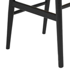 Essgruppe mit 6 Stühle und Esstisch - ø120 cm - Ausziehbar bis 220 cm Schwarz - FURNHOUSE