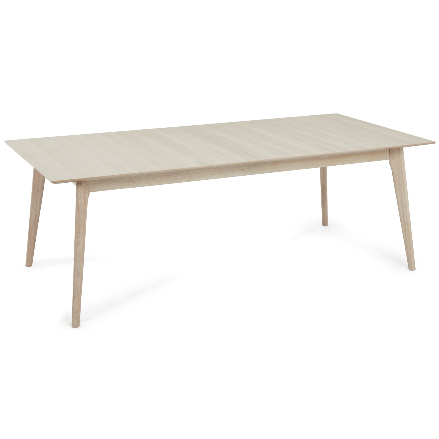 Rechteckiger Essstisch Porto - Inklusive 2 Ansteckplatten - Eiche massiv 220x105 cm - FURNHOUSE