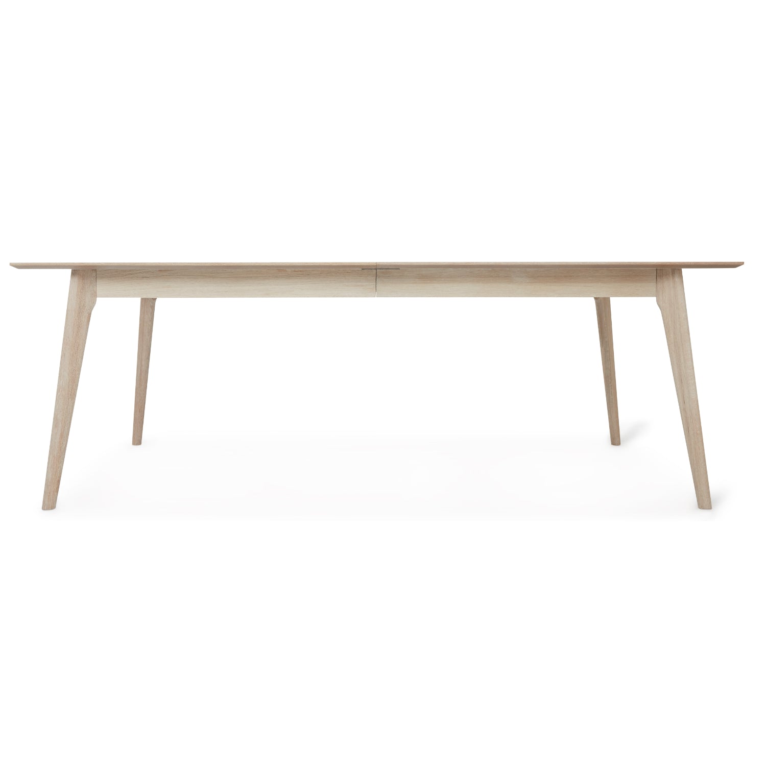 Rechteckiger Essstisch Porto - Inklusive 2 Ansteckplatten - Eiche massiv 220x105 cm - FURNHOUSE