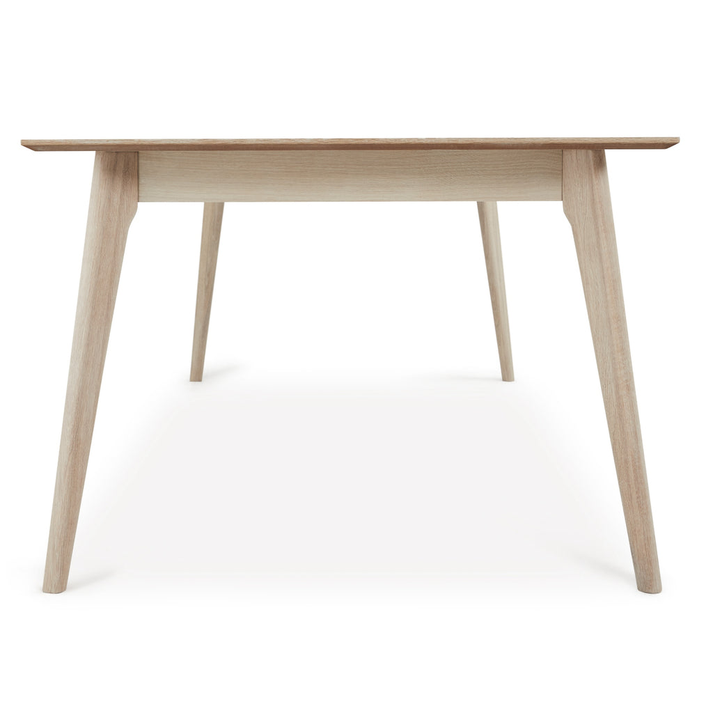 Rechteckiger Essstisch Porto - Inklusive 2 Ansteckplatten - Eiche massiv 170x95 cm - FURNHOUSE