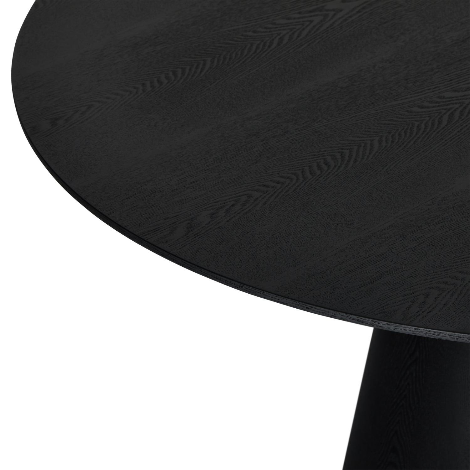 Runder Essstisch mit Säulenfuß Tango Schwarz ø120 cm - FURNHOUSE